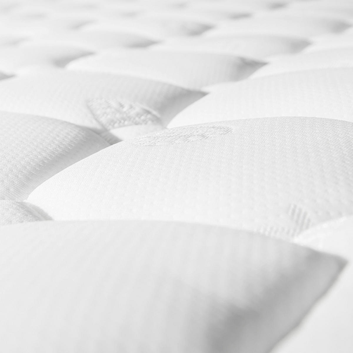 TASCHENFEDERKERNMATRATZE 90x200x25cm H3，Weiß - Weiß, Textil (90/200cm)