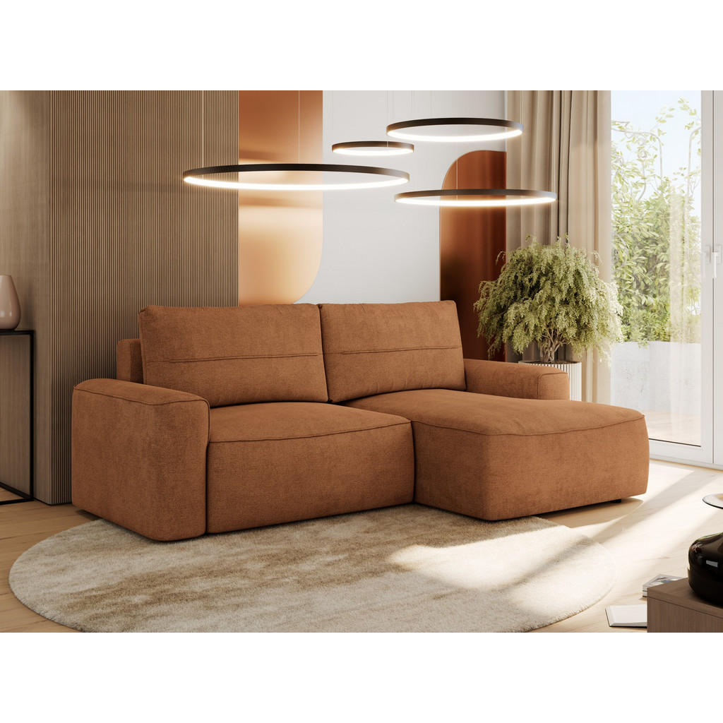 Thumbnail - MKS Ecksofa, Orange, Textil, 3-Sitzer, L-Form,L-Form, 233x144 cm, Oeko-Tex®, Wohnzimmer, Sofas & Couches, Wohnlandschaft...
