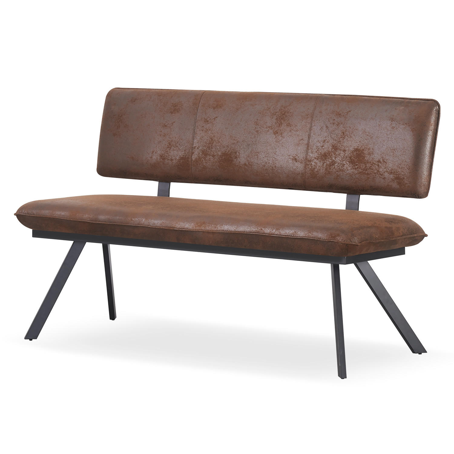 SITZBANK JUNA 140/57/86 cm Braun - Braun, Textil/Metall (140/86/57cm) - B&D Home
