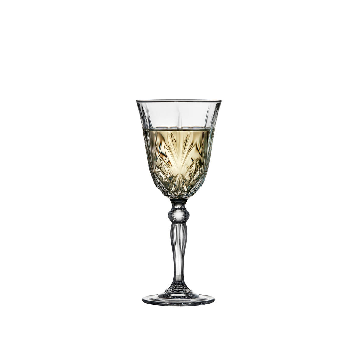 WEISSWEINGLAS Melodia 4er Set, Kristallglas, Klar, 210 ml - Transparent, Glas (0.21L) - Lyngby Glas