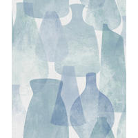 TAPETE Töpferware 53 cm x 10 m - Blau, Papier (53/1000cm) - Sanders & Sanders