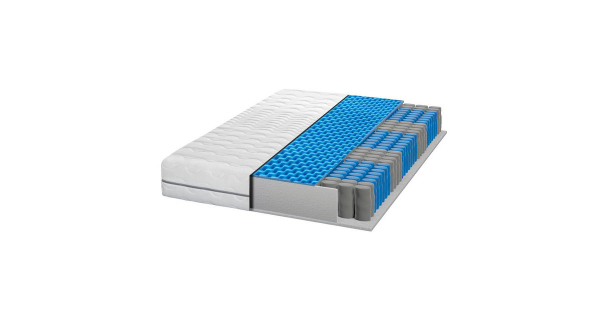 Sleepneo TASCHENFEDERKERNMATRATZE 21cm hoch, Härtegrad H4 & H3 