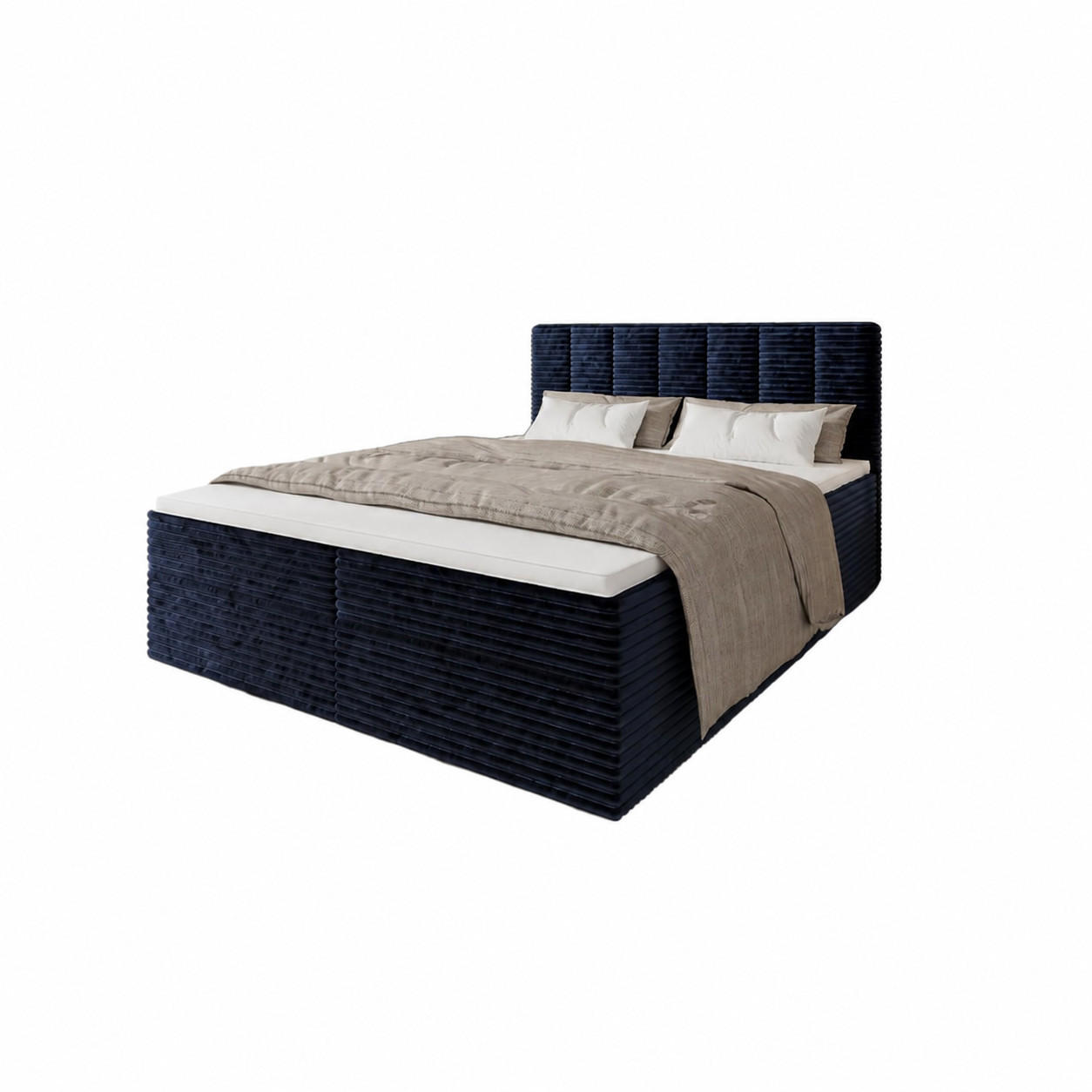 BOXBETT Tiliani Blau 180x200 cm - Blau, Textil (180/200cm) - B&B Home