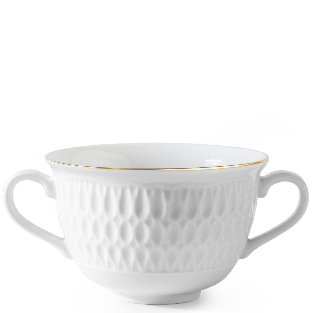 SUPPENSCHALE CMIELOW SOFIA GOLD 6-tlg aus Porzellan - Weiß, Keramik - KONSIMO®