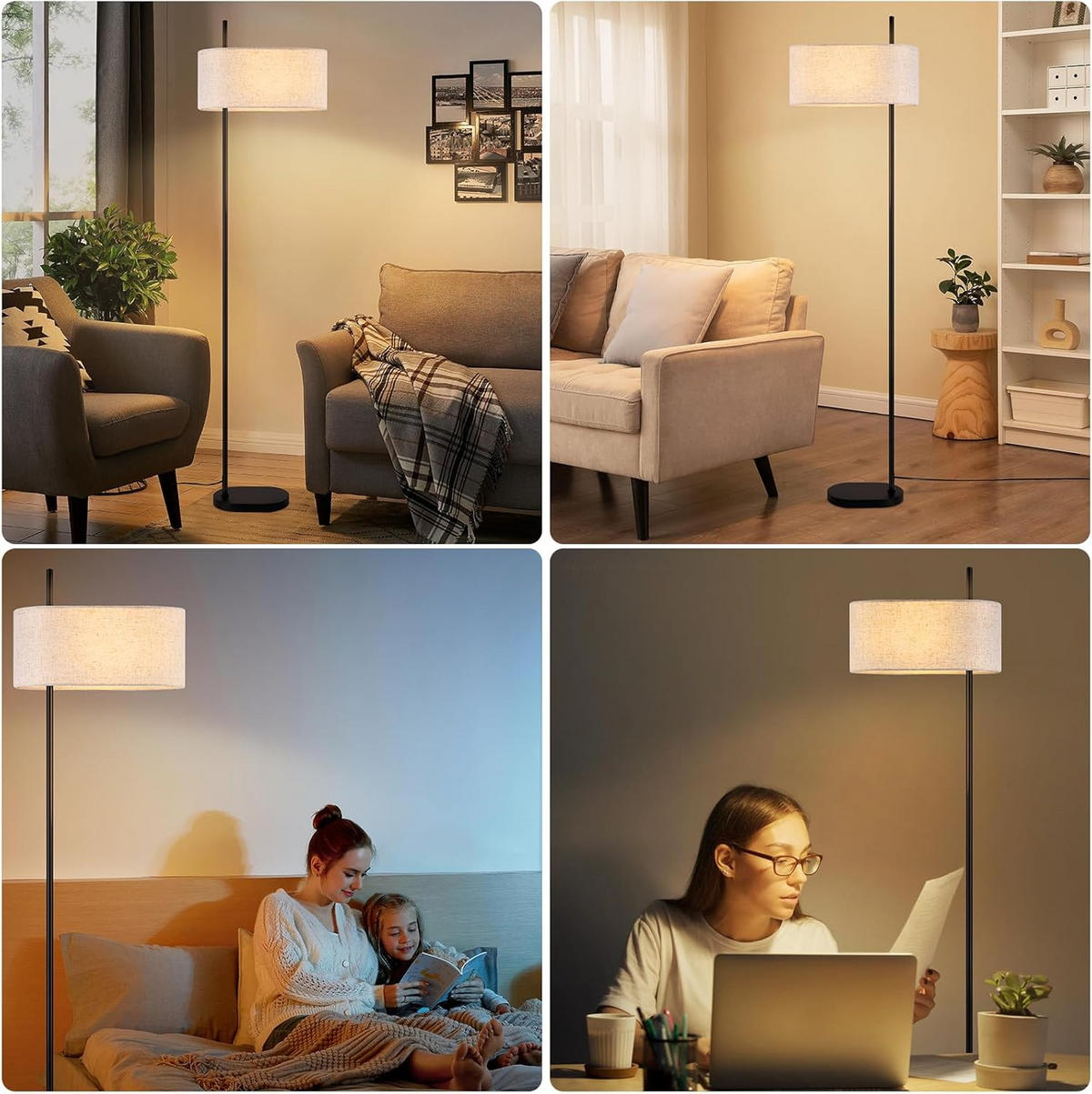 STEHLAMPE Xyvva 21.2/155.0/40.0 cm - Schwarz, Metall (40/21.2/155cm) - ZMH