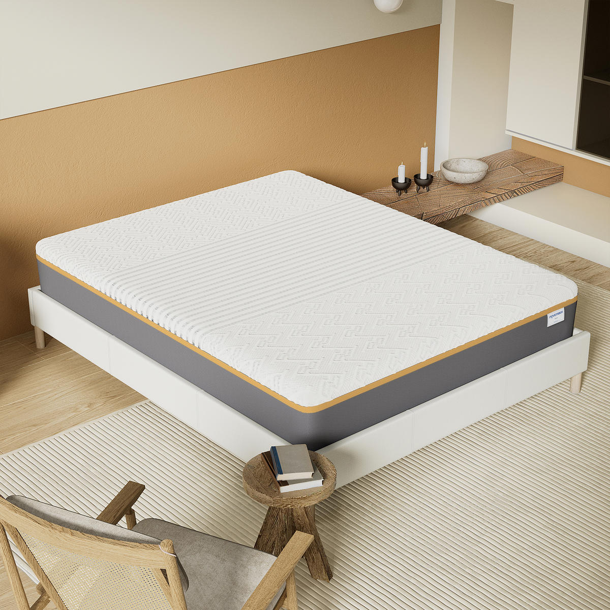 LATEXMATRATZE höhe 28cm 90x200cm H5 - Weiß, Naturmaterialien (90/200cm) - November Sleep