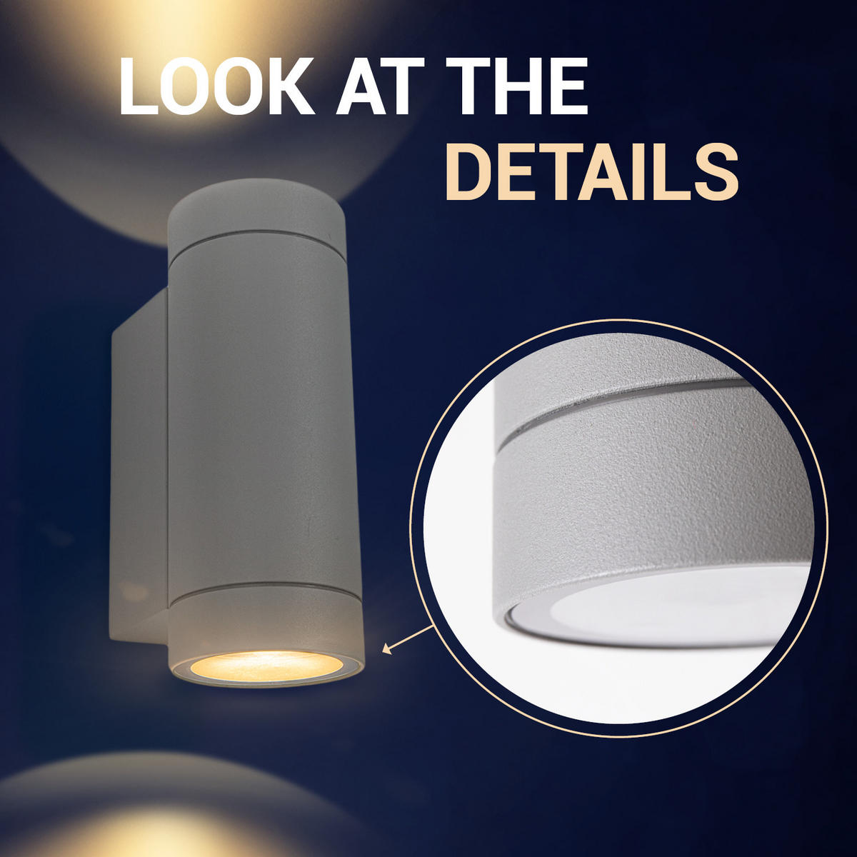 AUSSENLEUCHTE Ludowa - Grau, Metall (10.2/6.5/16.4cm) - Paco Home