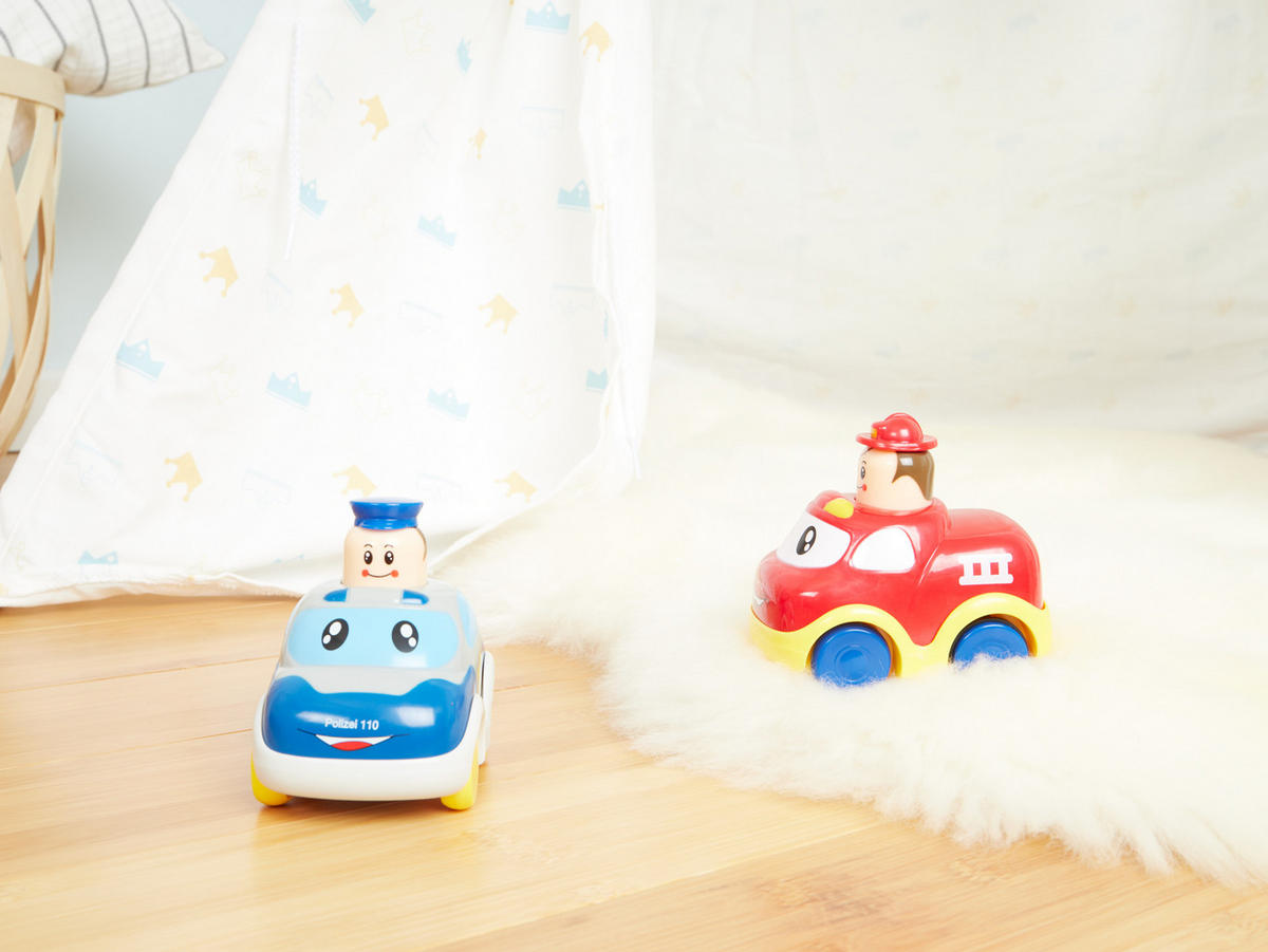 AUFZIEHAUTO ab 1 Jahr Tut Tut - Blau, Kunststoff (7/11cm) - Bieco Spielwaren