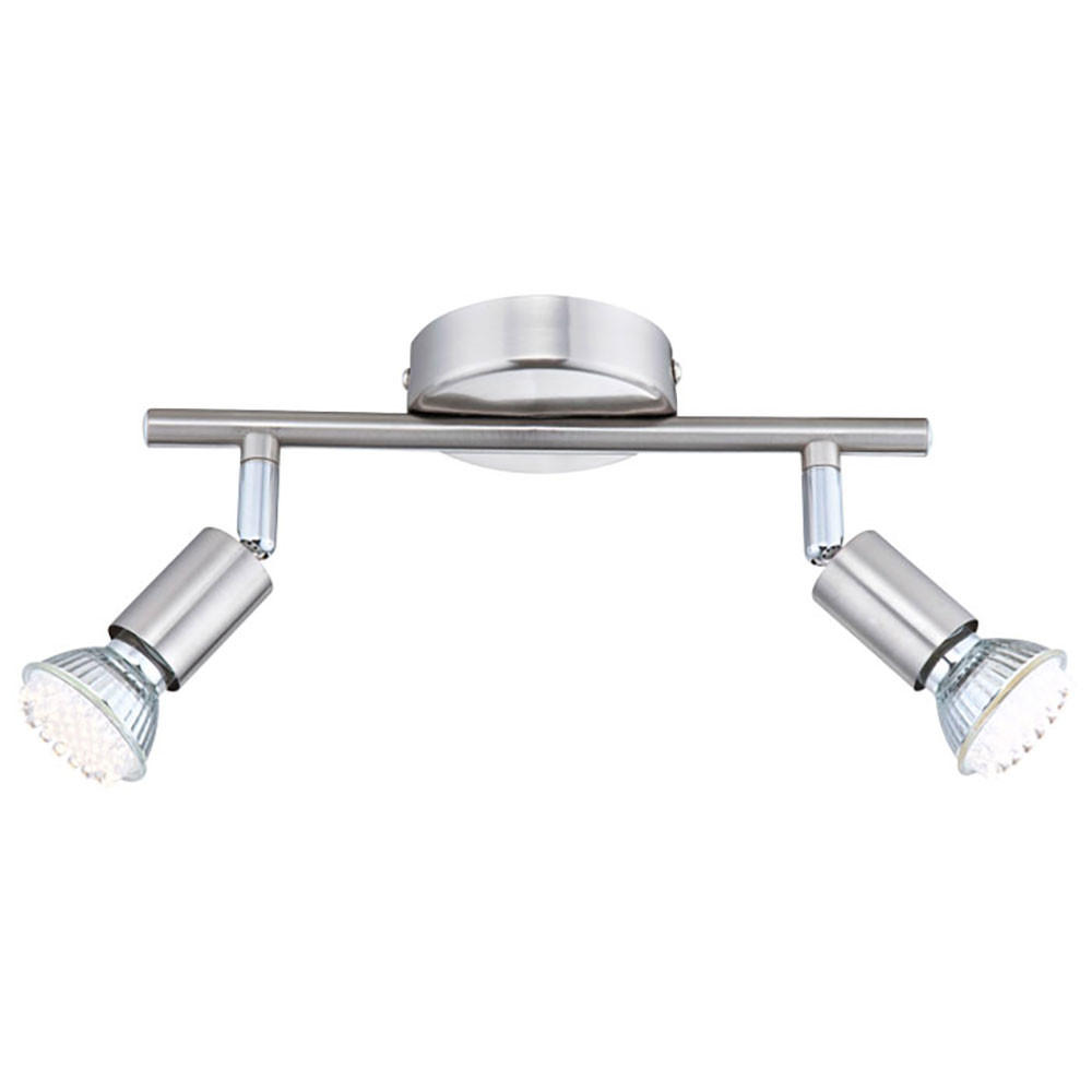 LED DECKENLEUCHTE Matrix Silber matt - Silberfarben, Metall (25.5/8.5/15cm)