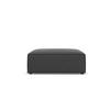 POUF Jodie aus Samt grau - Grau, Textil (80/40/102cm) - Micadoni