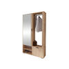 GARDEROBE Milo - Schwarz/Eiche Artisan, Holzwerkstoff/Kunststoff (100/190/33cm) - MIRJAN24