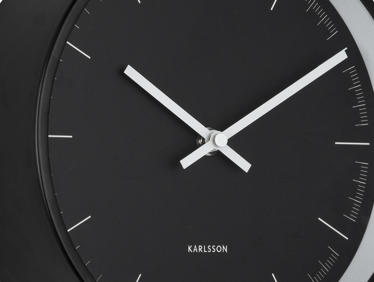 WANDUHR Odense Deep - Schwarz - Schwarz, Metall (21.5/21.5/8.2cm) - Karlsson