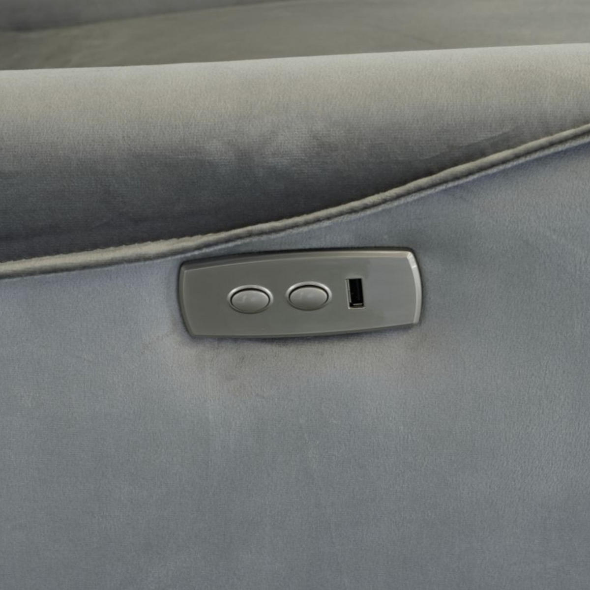 RELAXSESSEL ZYGGI, elektrischer Polstersessel - Grau, Textil (76/105/93cm) - Lookway