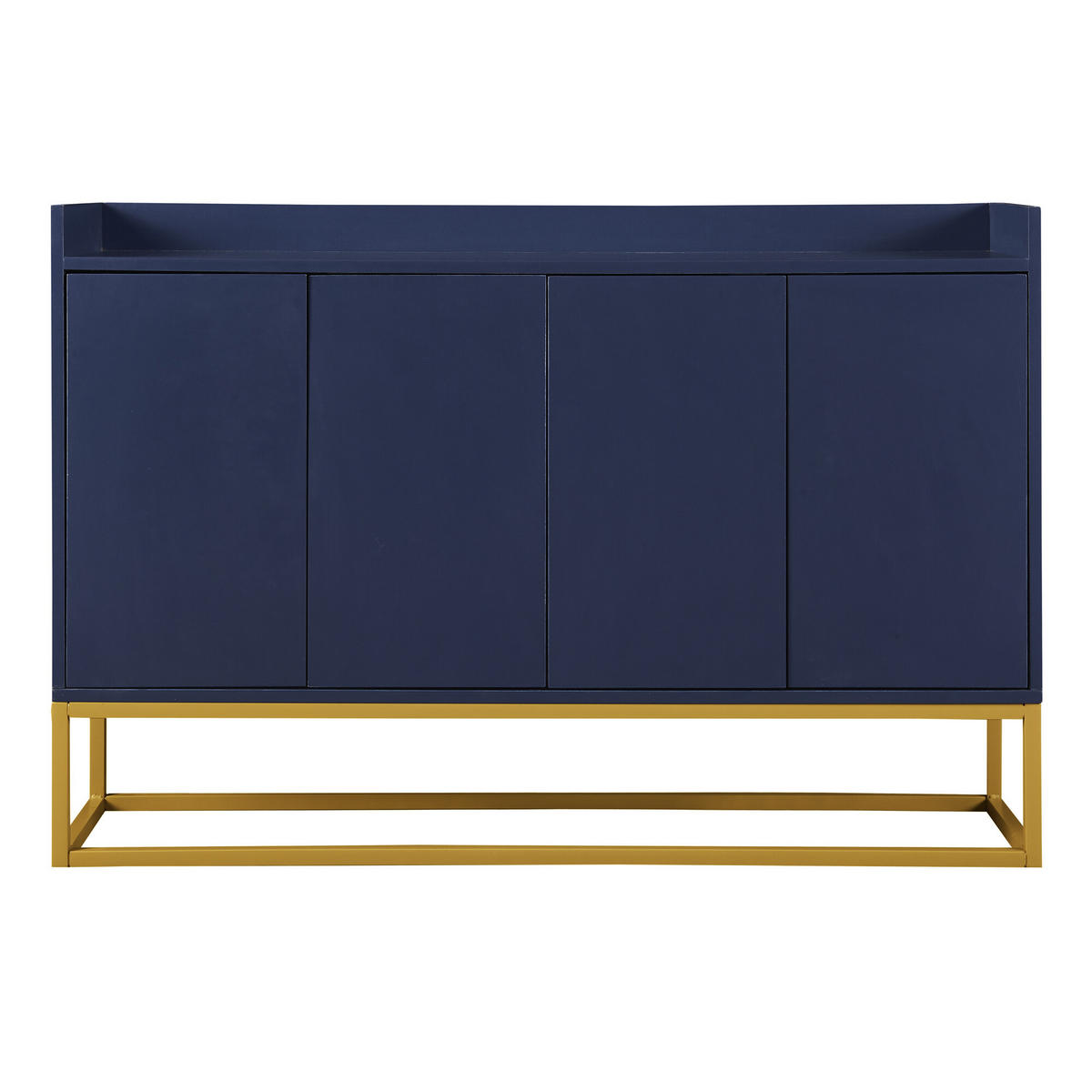 SIDEBOARD Marineblau 120/30/80 cm - Blau, Holzwerkstoff/Metall (30/80/120cm) - Urban Meuble