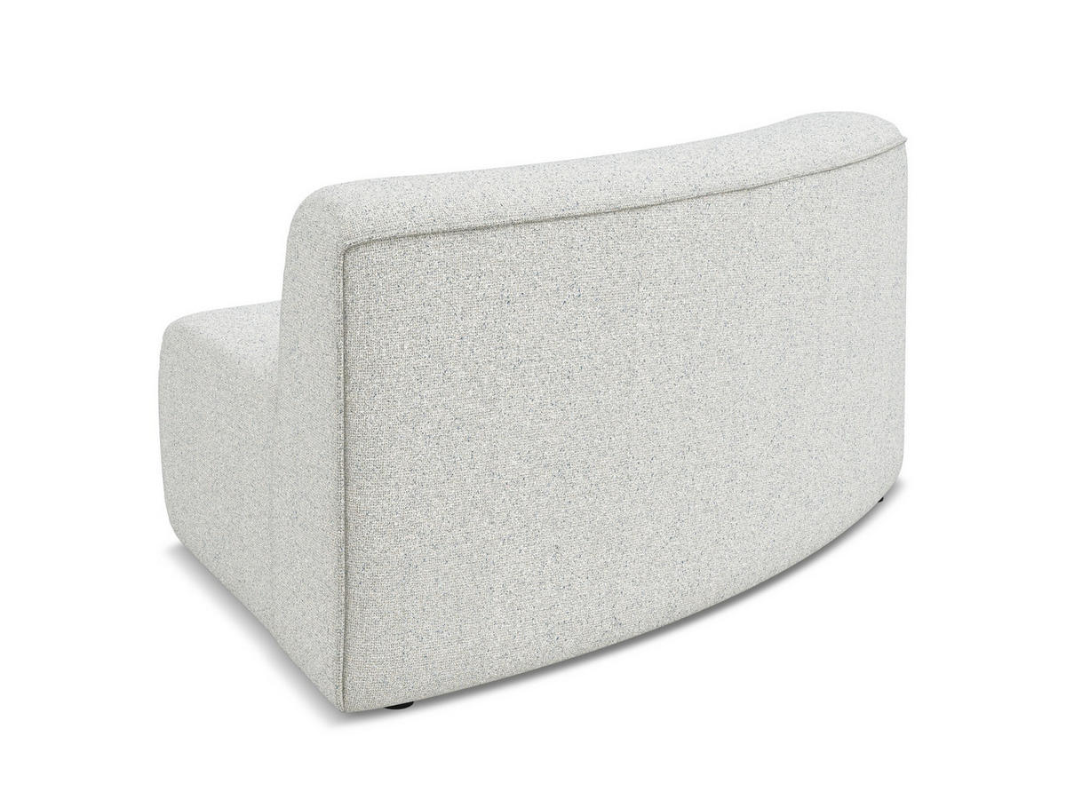 SOFAELEMENT Strukturstoff Stoff Beige - Beige/Schwarz, Kunststoff/Textil (147/70/89cm) - Makamii