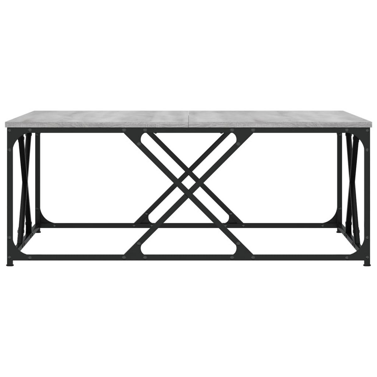 COUCHTISCH Grau Sonoma 100x100x40 cm Holzwerkstoff - Grau, Holzwerkstoff (100/100/40cm) - furnicato