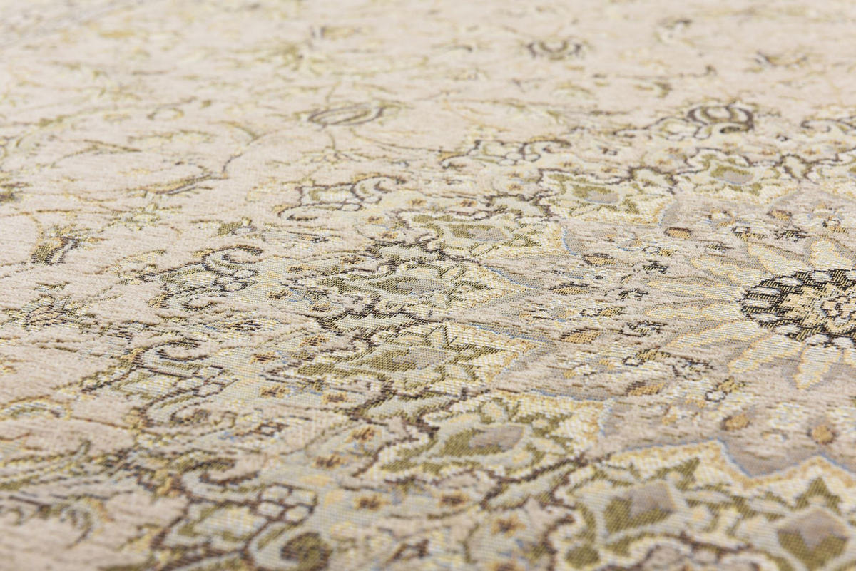 FLACHWEBTEPPICH Flomi Garden 80x150 cm - Beige, Textil (80/150cm) - THEKO