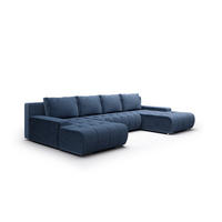 WOHNLANDSCHAFT Vogar In Poso - Blau, Holzwerkstoff/Textil (350/85/185cm) - Fun Möbel
