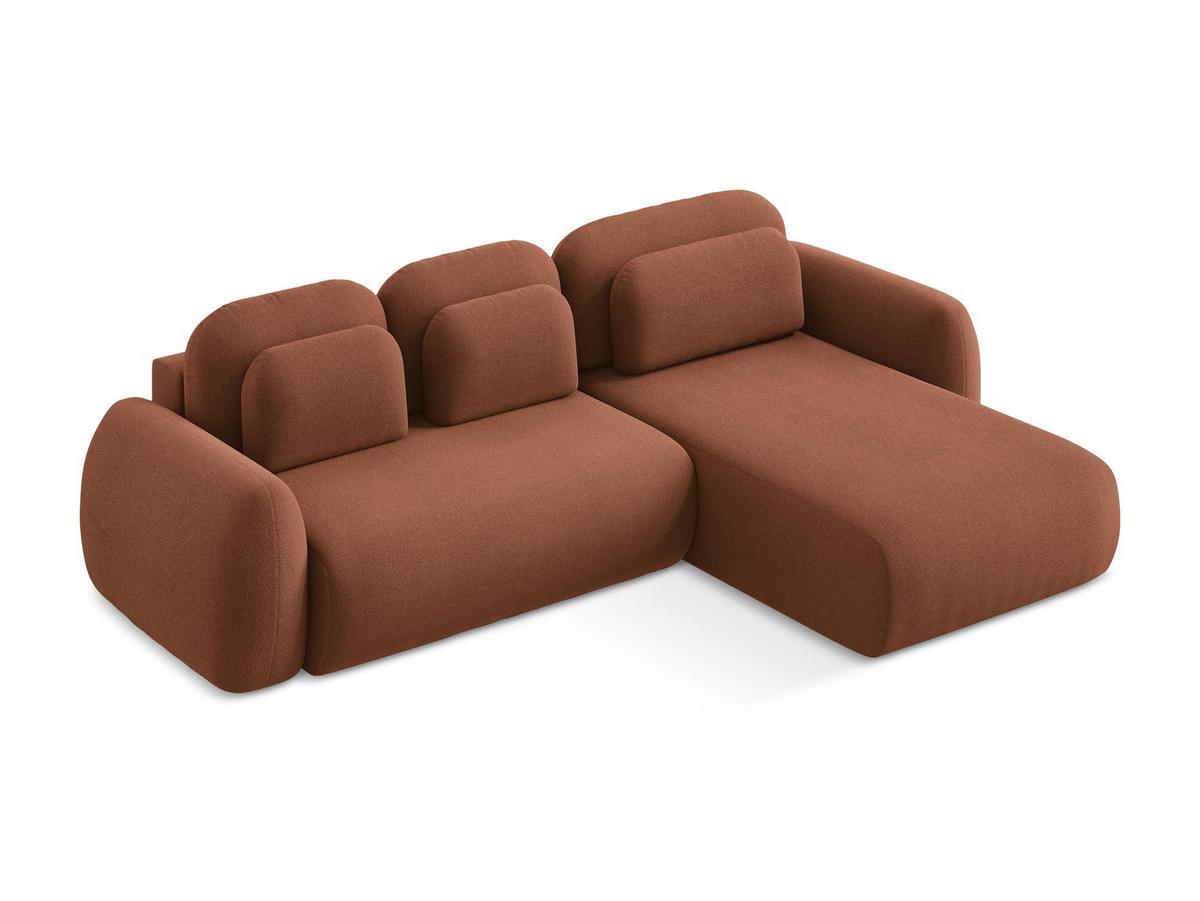 SOFAELEMENT Links Chenille Stoff Grau - Dunkelgrau/Schwarz, Holzwerkstoff/Kunststoff (179/70/113cm) - Makamii