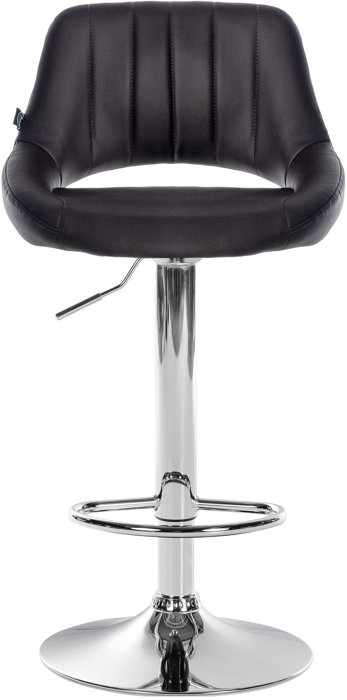 BARHOCKER Milet 47x48x85 cm braun - Braun, Leder (47/85/48cm) - furnicato