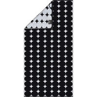 HANDTUCH BLACK&WHITE BUBBLES 6279 SCHWARZ/WEISS - 96 - Schwarz, Textil (50/100cm) - Cawoe