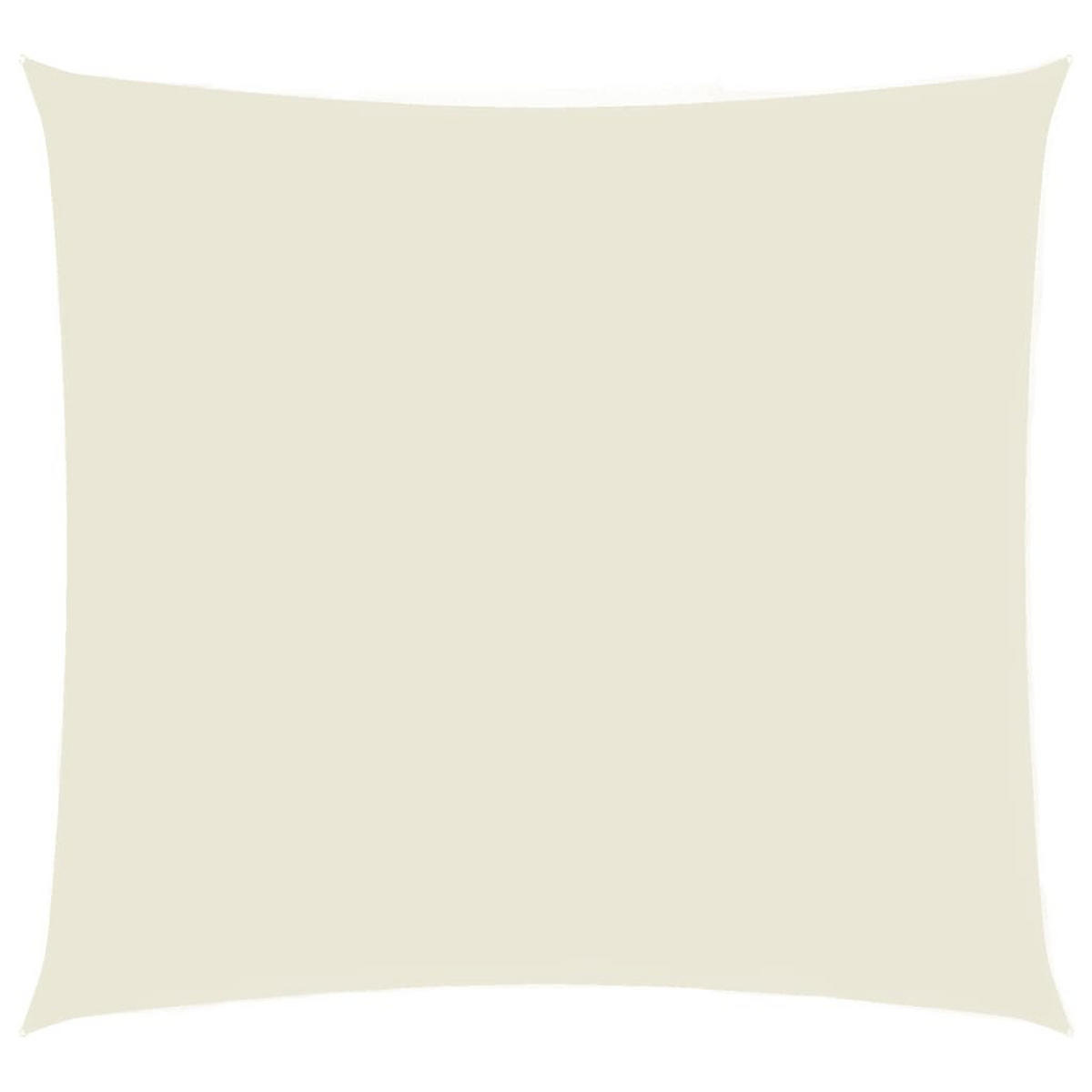 SONNENSEGEL Oxford-Gewebe Quadratisch 5x5 m Creme - Creme, Textil (500/500cm) - furnicato