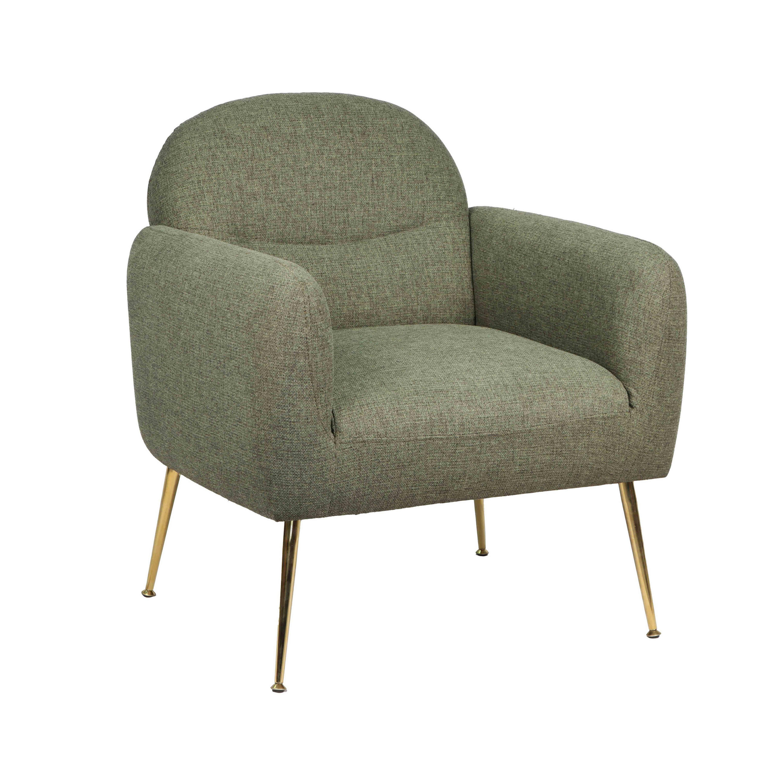 RELAXSESSEL, Dunkelgrün - Grün, Textil (73/81/68cm) - Oviala