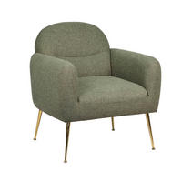 RELAXSESSEL, Dunkelgrün - Grün, Textil (73/81/68cm) - Oviala