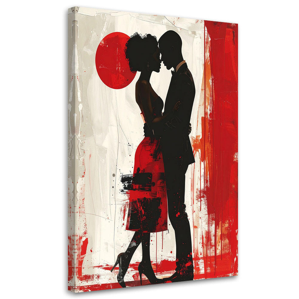 Feeby Leinwandbild, Rot 40x60 cm