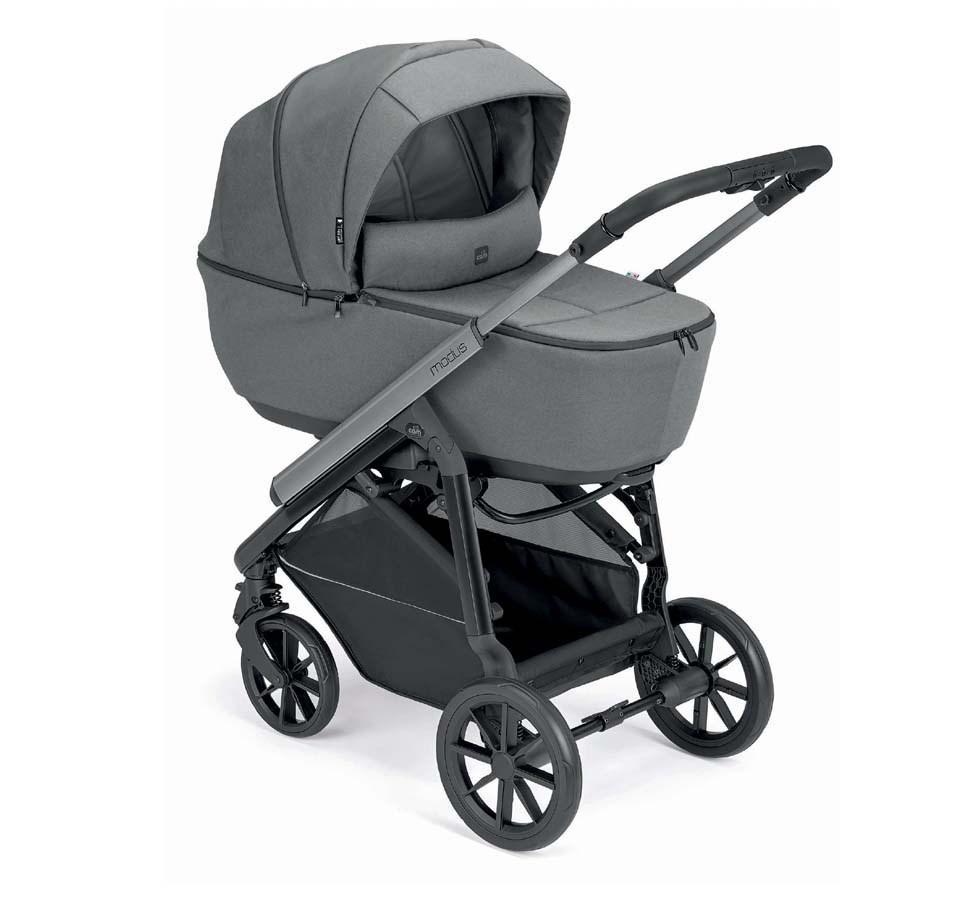 KOMBI-KINDERWAGEN Modus Duo 2n1 inkl. atmungsaktiver Simply-Matratze - Grau, Kunststoff (810/510/584cm) - Cam il Mondo del Bambino S.p.A.