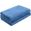 DUSCHTÜCHER, 2er-Set, 70x140 cm, 100% Baumwolle, Blau - Dunkelblau, Textil (70/140cm) - Zollner