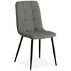 STUHL in Stahl Leinen Grau - Grau, Textil (43/88/50cm) - Homestyle4u