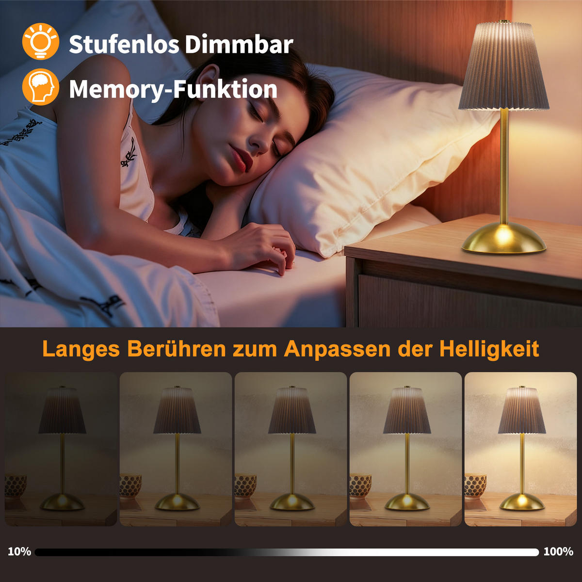 LED TISCHLAMPE Luxora 11.5/11.5/30 - Blau, Metall (11.5/11.5/30cm) - ZMH