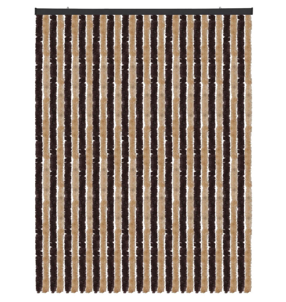 FLAUSCHVORHANG (140x220 cm) Türvorhang in "Beige-Braun" - Beige, Kunststoff (140/2/220cm) - Arsvita