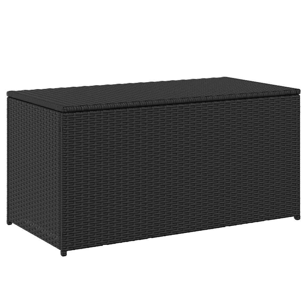 GARTENBOX Poly Rattan 100/50/50 Cm Schwarz - Schwarz, Kunststoff (100/50/50cm) - vidaXL