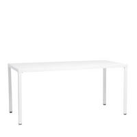 ESSTISCH Jastorf Weiß 165 cm x 76 cm - Weiß, Kunststoff (85/165/76cm)