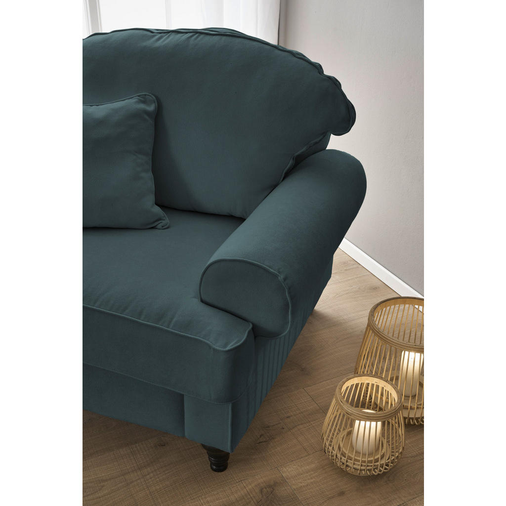 Thumbnail - Furn.Design Sessel, Dunkelgrün, Holz, Textil, Nachbildung, 110x95x100 cm, Wohnzimmer, Sessel, Polstersessel