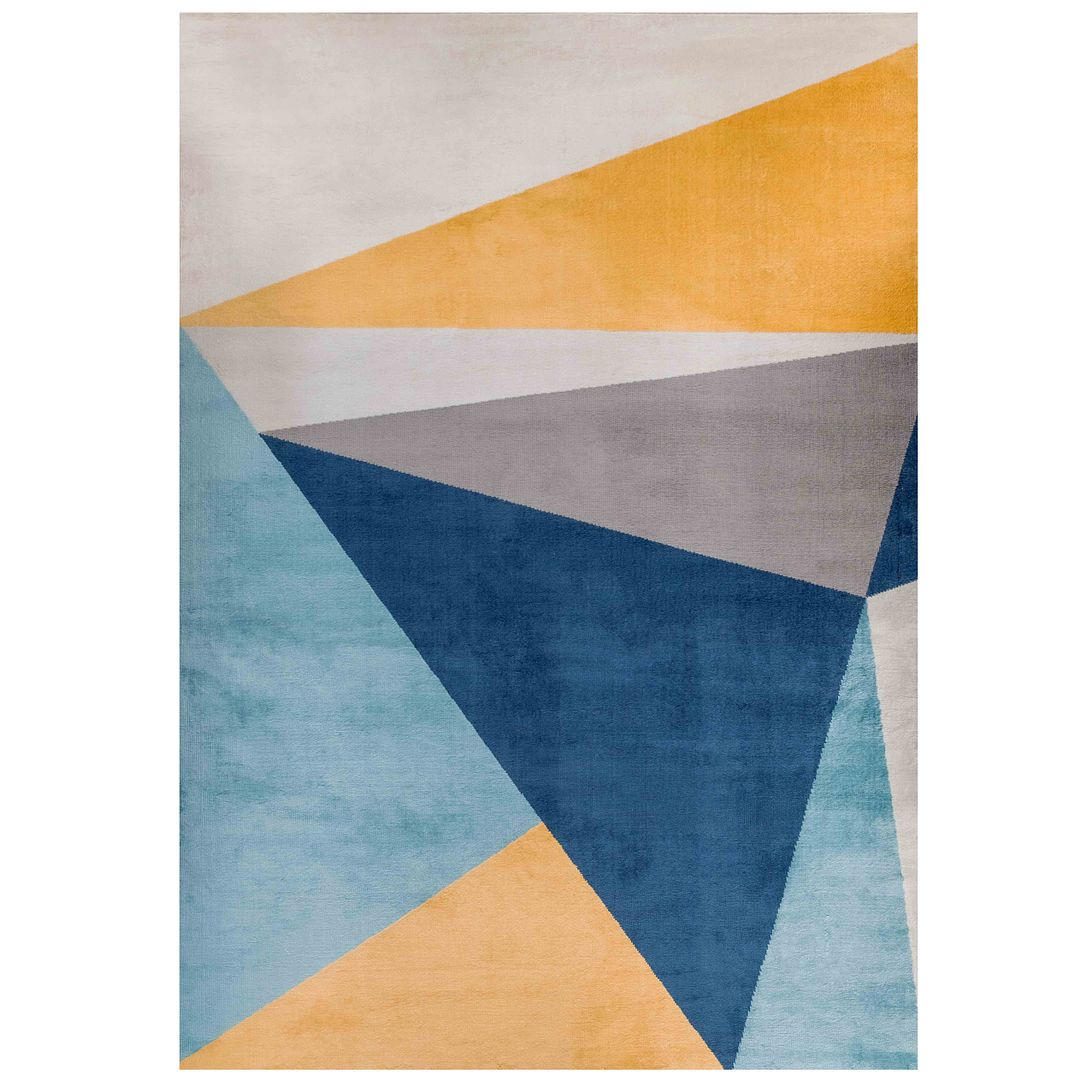 WEBTEPPICH Vertigo Blau - Blau, Textil (200/290cm) - Kukoon Rugs