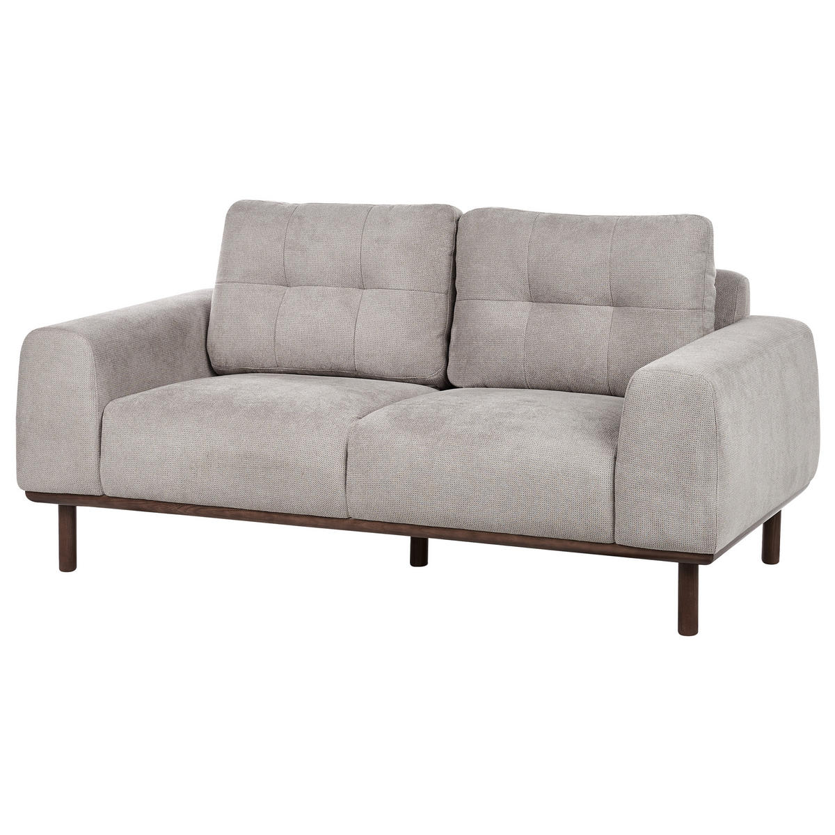 2-SITZER-SOFA Stoff Hellgrau Laurila - Hellgrau, Textil (170/71/92cm) - Beliani