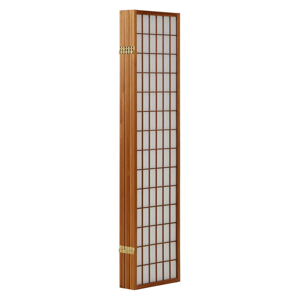 PARAVENT 6-tlg. 264/175 cm Braun Shoji - Braun, Holz (264/175/2cm) - Homestyle4u