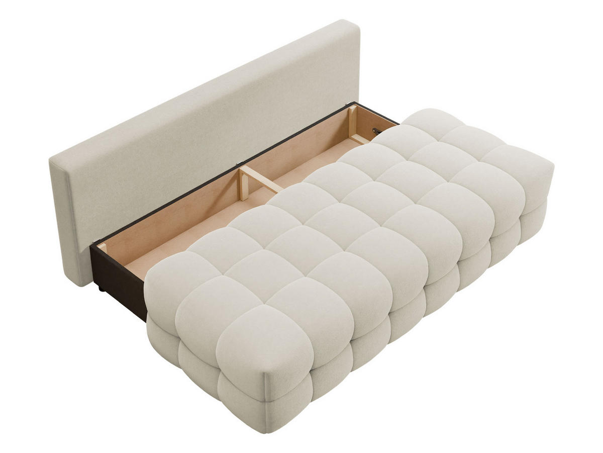 SCHLAFSOFA Sempre - Creme, Holz/Kunststoff (208/97/100cm) - MIRJAN24