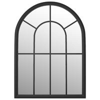 SPIEGEL Schwarz 60x45 cm Eisen für den Innenbereich - Schwarz, Metall (60/45/1cm) - furnicato