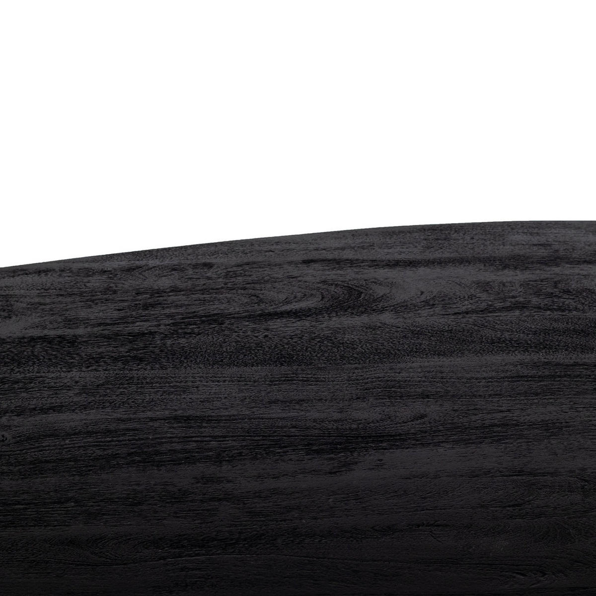 ESSTISCH dreieckig aus Mangoholz 160cm, schwarz - Schwarz, Holz (160/120/76cm) - Giga Meubel