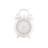 WECKER Glam Diamonds 11.8/11.8/17 cm - Weiß, Metall (11.8/17/11.8cm) - Karlsson
