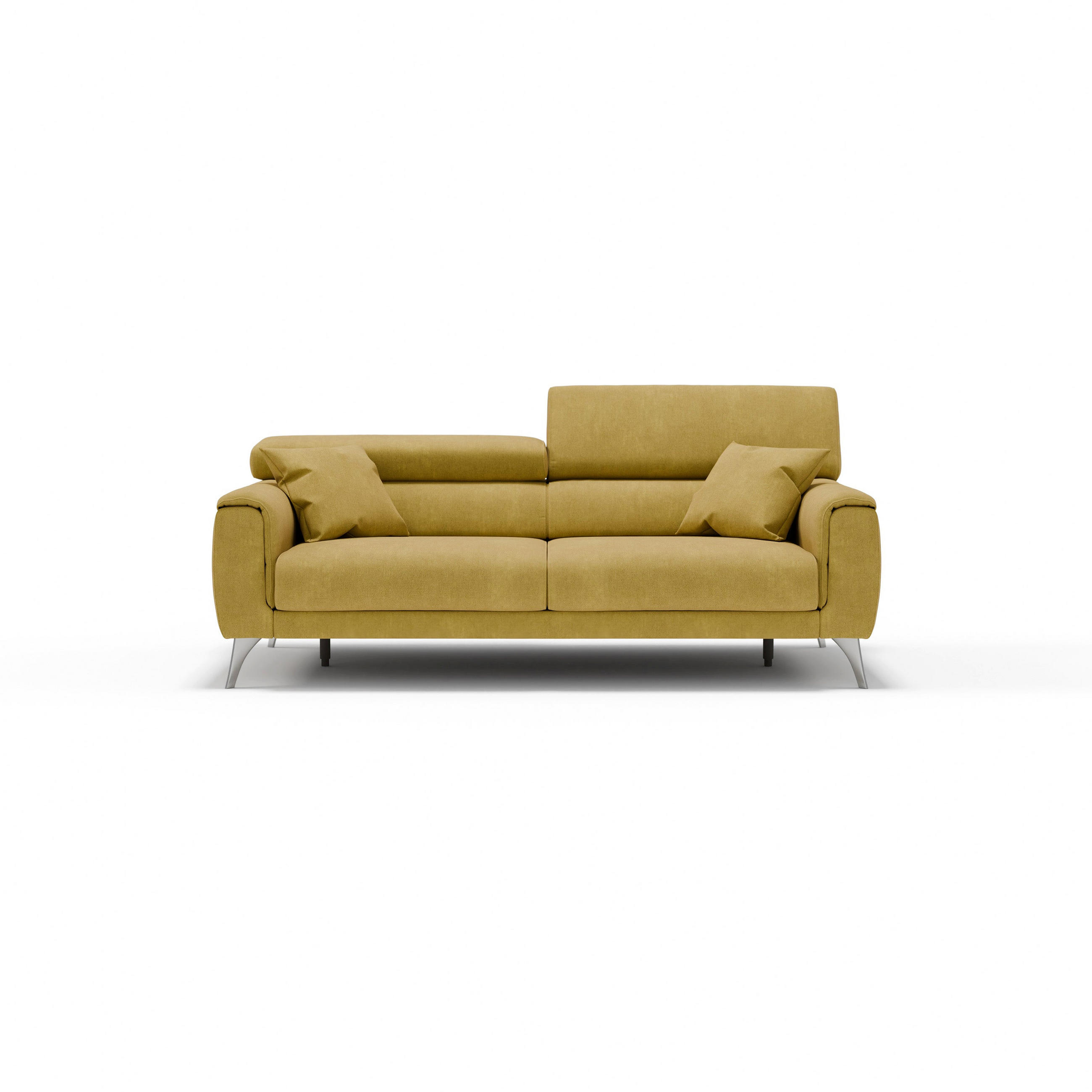 LINEARSOFA Caravaggio - Gelb, Textil (199/73/102cm) - Divani.store
