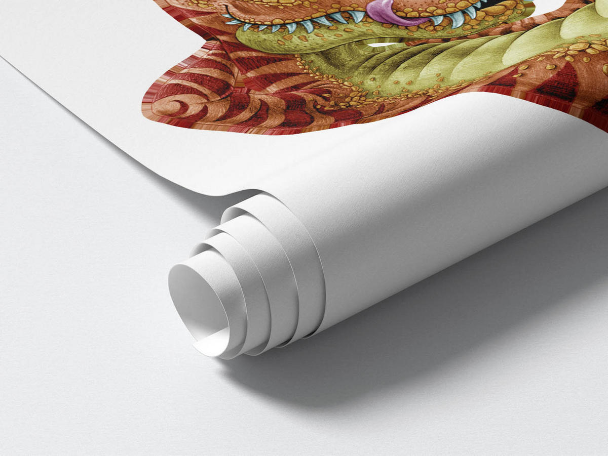 WANDAUFKLEBER 60x90cm - Bunte Dinosaurier - Multicolor, Kunststoff (60/90/0.1cm) - Wallfluent