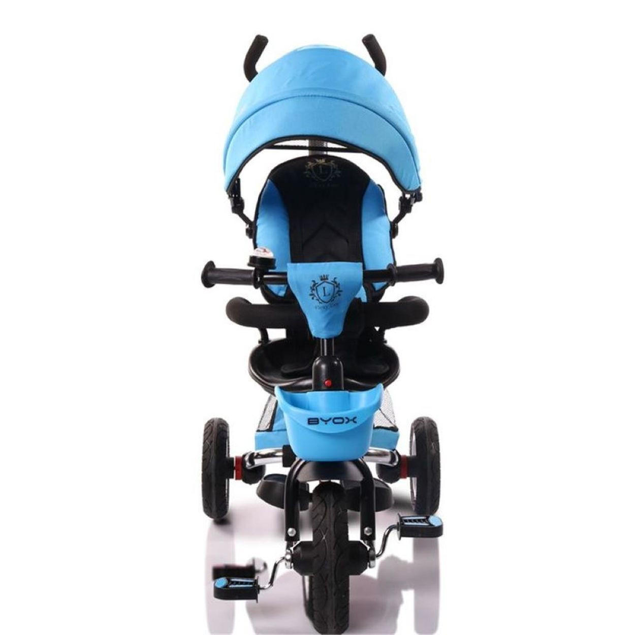 DREIRAD Flexy Lux 3 in 1 blau Tricycle klappbar, Gummireifen, drehbarer Sitz - Blau, Metall (75/52/110cm)