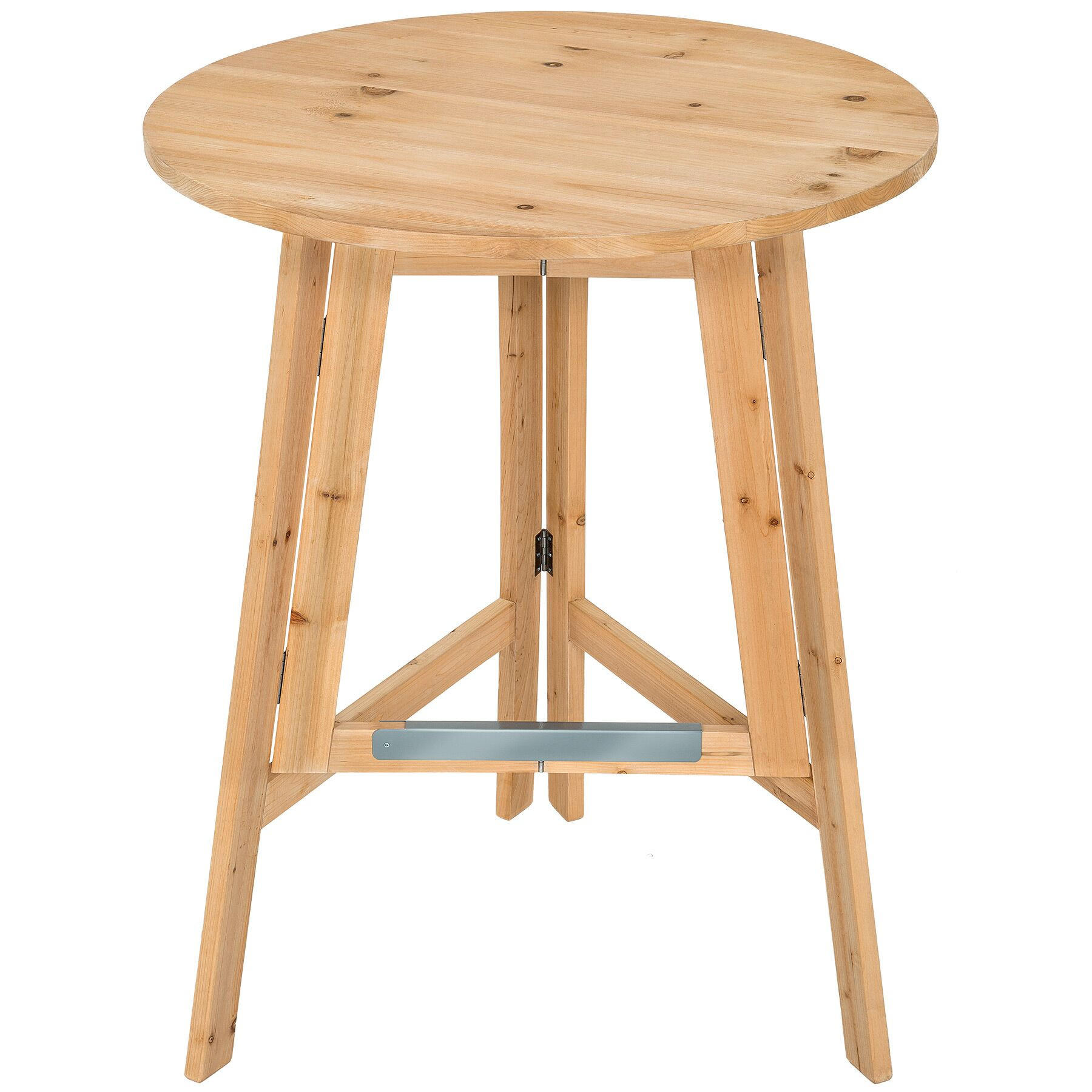 STEHTISCH Trix,Stabilisierungsschiene aus Metall,braun - Braun, Holz (79/79/110cm) - tectake