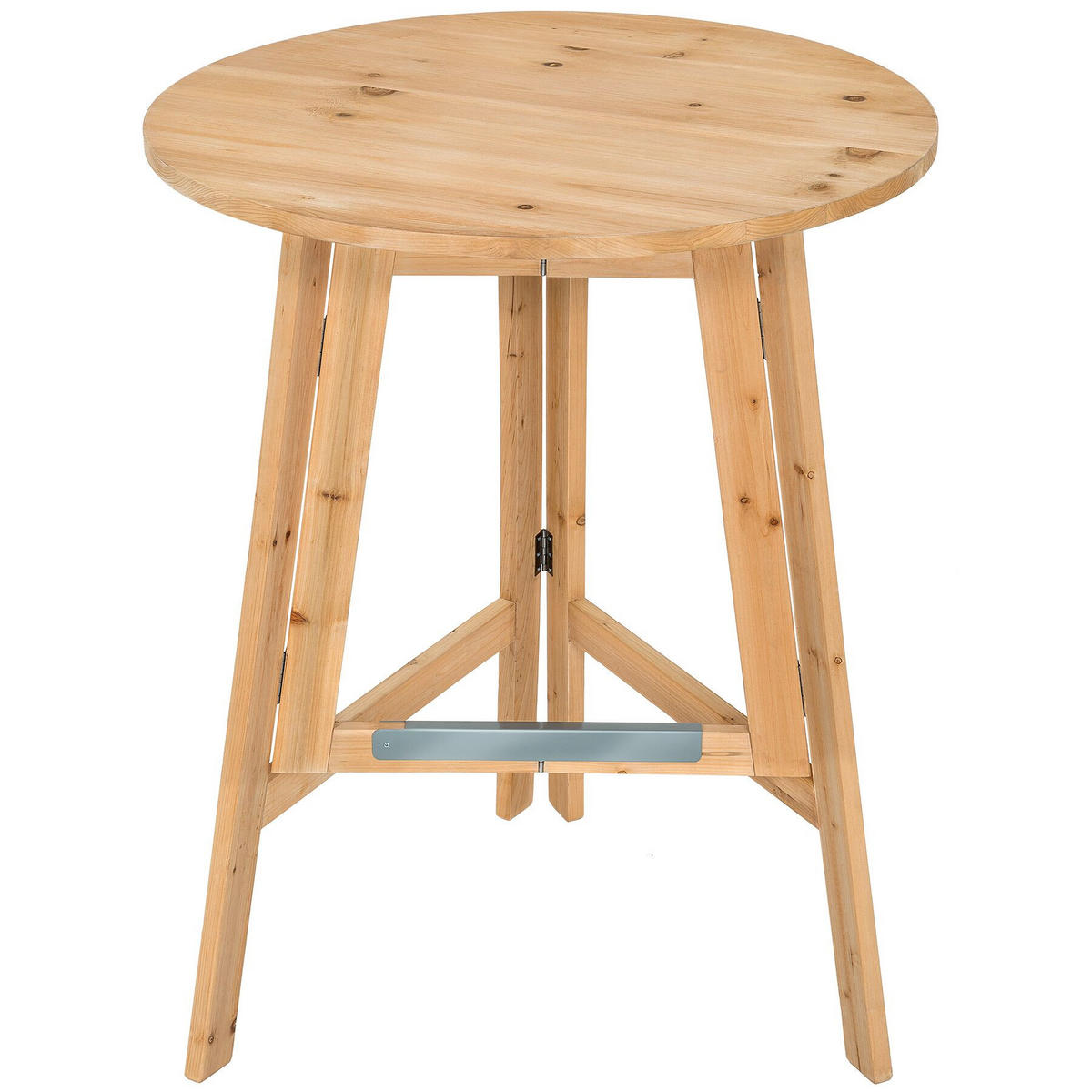 STEHTISCH Trix,Stabilisierungsschiene aus Metall,braun - Braun, Holz (79/79/110cm) - tectake