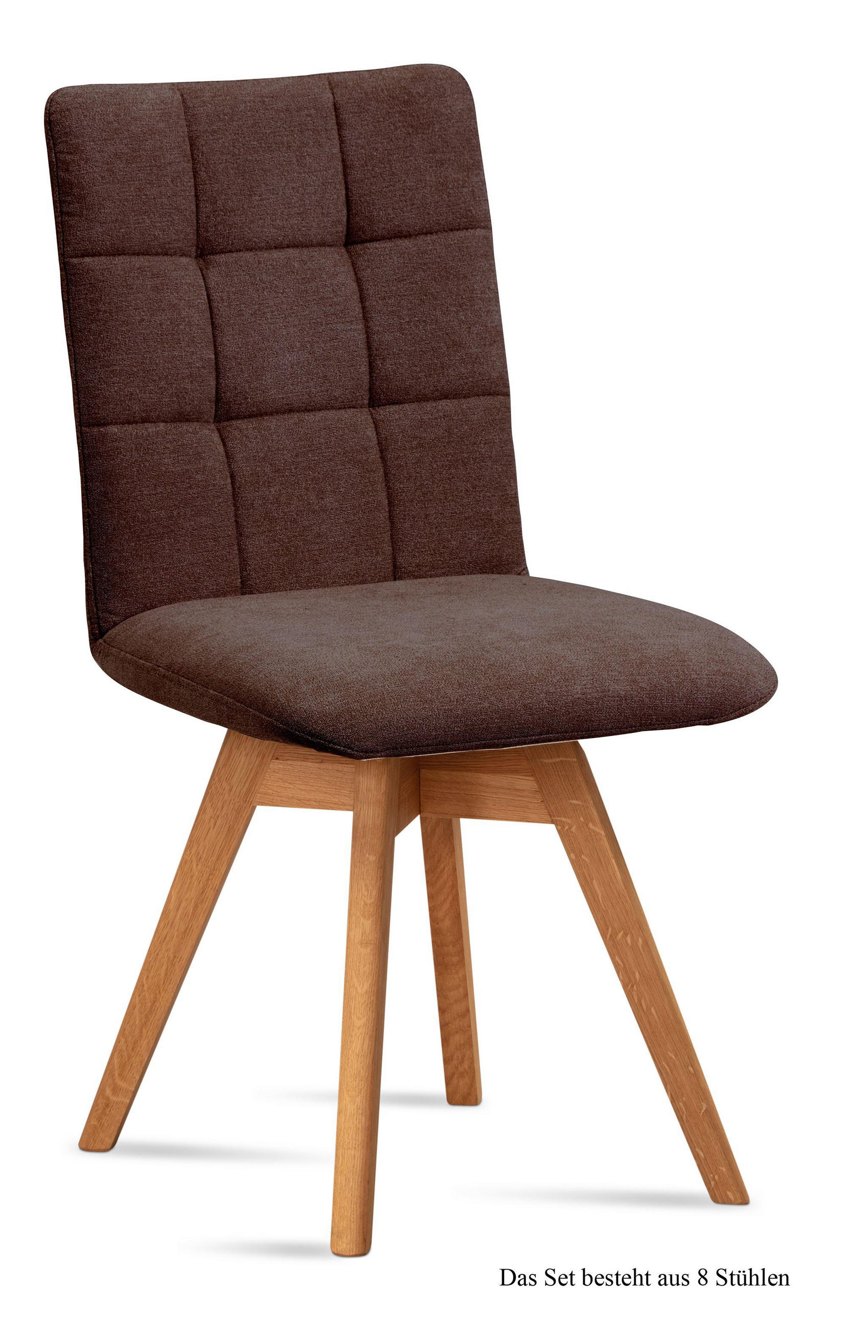 ESSZIMMERSTUHL drehbar (8er-Set) Doria 47x91x60 Eiche geölt/Braun - Eichefarben/Braun, Kunststoff (60/91/47cm) - 58aufmkessel